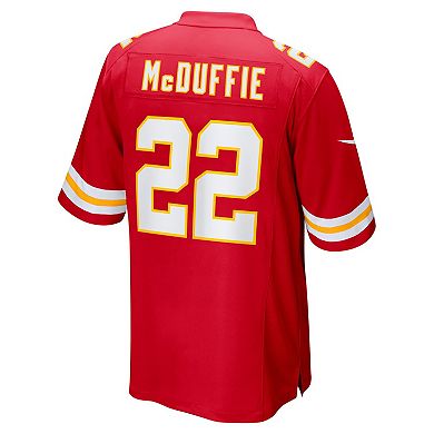 Men's Nike Trent McDuffie Red Kansas City Chiefs Game Jersey