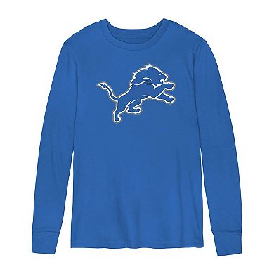 Preschool Blue Detroit Lions Primary Logo Long Sleeve T-Shirt