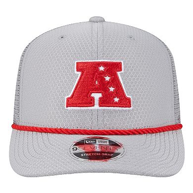 Men's New Era Gray Miami Dolphins 2025 Pro Bowl 9SEVENTY Stretch-Snap Hat