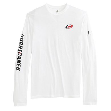Men's johnnie-O White Carolina Hurricanes Adam Long Sleeve T-Shirt