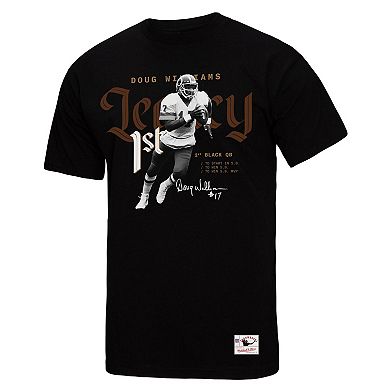 Men's Mitchell & Ness Doug Williams Black Washington Commanders Legacy Graphic T-Shirt