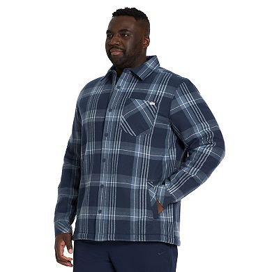 Big & Tall Hurley Flannel Bonded Sherpa Shacket