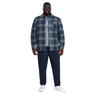 Big & Tall Hurley Flannel Bonded Sherpa Shacket