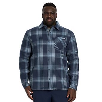 Big & Tall Hurley Flannel Bonded Sherpa Shacket