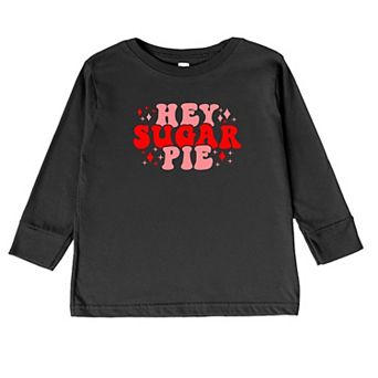 Hey Sugar Pie Stars Toddler Long Sleeve Graphic Tee