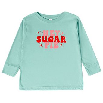 Hey Sugar Pie Stars Toddler Long Sleeve Graphic Tee
