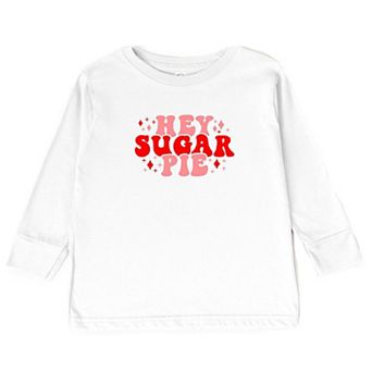 Hey Sugar Pie Stars Toddler Long Sleeve Graphic Tee