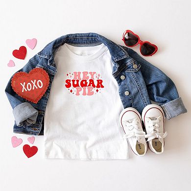 Hey Sugar Pie Stars Toddler Short Sleeve Graphic Tee