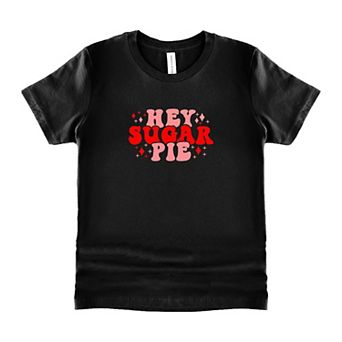Hey Sugar Pie Stars Toddler Short Sleeve Graphic Tee