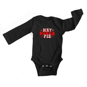 Hey Sugar Pie Stars Baby Long Sleeve Bodysuit