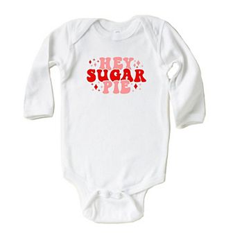 Hey Sugar Pie Stars Baby Long Sleeve Bodysuit