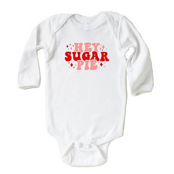 Hey Sugar Pie Stars Baby Long Sleeve Bodysuit
