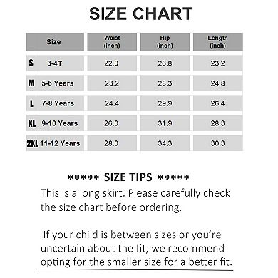 Girls Casual Denim Skirt Midi Pleated Buttons A-Line Over-Knee with Pocket 3-12Years