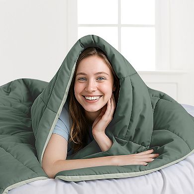 Serwall Ultra-Lightweight Reversible All-Season Comforter, Cooling Down Alternative Duvet Inserts