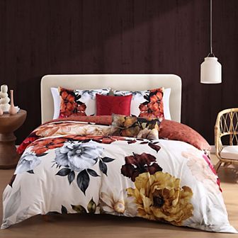 Bebejan Carnelian Flora 5 pc Reversible Comforter Set