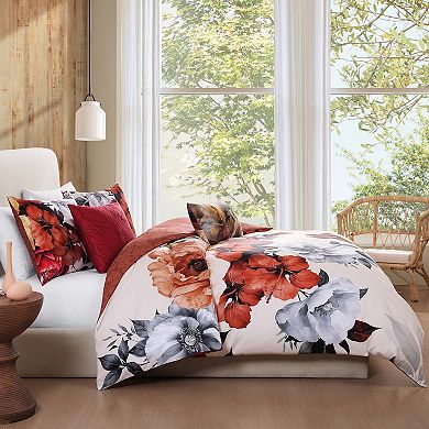 Bebejan Carnelian Flora 5 Piece Reversible Comforter Set