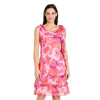 Women's R&M Richards Side Tie Ruffle Trim Detail Dress
