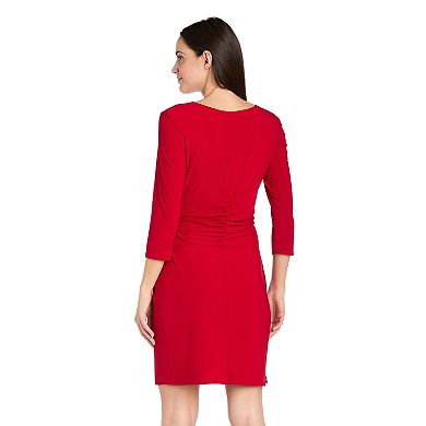 Women's R&M Richards Short Faux Wrap Dress