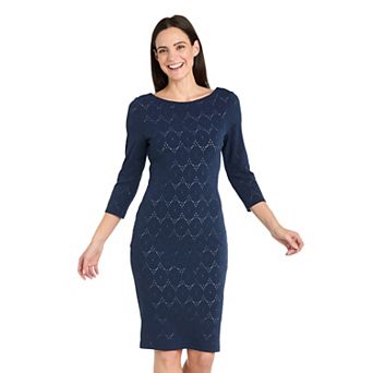 Women's R&M Richards Short Sheath U-Back Dress