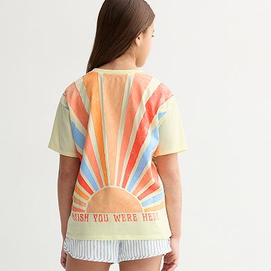 Girls 7-16 eyeshadow Oversized Graphic Tee