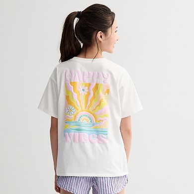 Girls 7-16 eyeshadow Oversized Graphic Tee