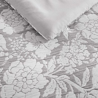 Stone Cottage Redding Floral Gray King Duvet Cover Set