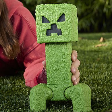Mattel Minecraft Creeper Large-Scale Action Figure, 12-inch Character Collectible Inspired by the Movie