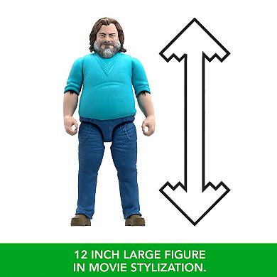 New - A Minecraft Movie Diamond Armor Steve & Wolf 4" Figure
