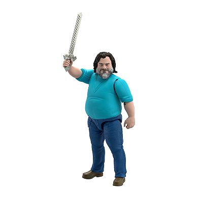 Mattel Minecraft Steve 12-inch Large-Scale Action Figure Character Collectible Inspired by the Movie