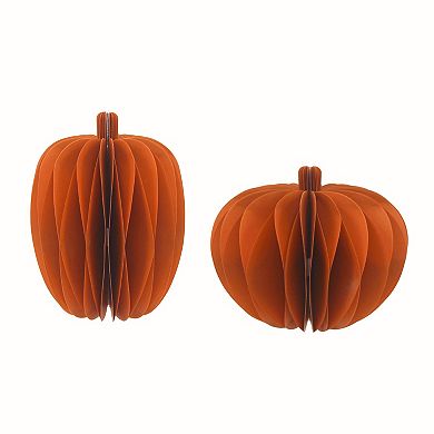 Celebrate Together™ 2-pk. Round Paper Pumpkin Table Decor