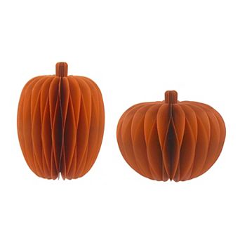 Celebrate Together™ 2 pk Round Paper Pumpkin Table Decor