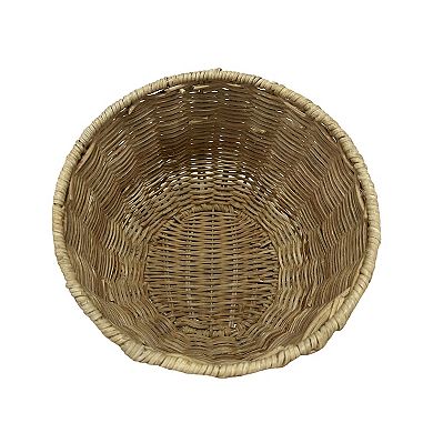 Celebrate Together Woven Acorn Lidded Rattan Storage Bin