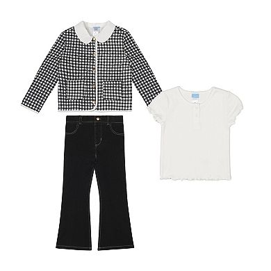 Girls 4-8 Draper James 3-pc. Jacket, Tee & Pants Set
