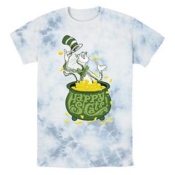 Men's Dr. Seuss Happy St. Cats Bombard Wash Graphic Tee