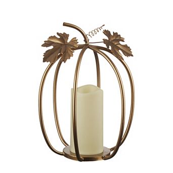 Celebrate Together™ Fall Metal Pumpkin LED Pillar Candle