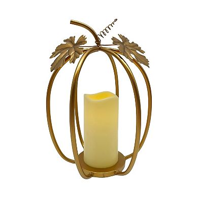 Celebrate Together™ Fall Metal Pumpkin LED Pillar Candle