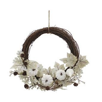 Celebrate Together™ Fall Asymmetrical Artificial Pumpkin Wreath