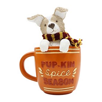 Celebrate Together™ Fall Dog Figurine Mug Table Decor