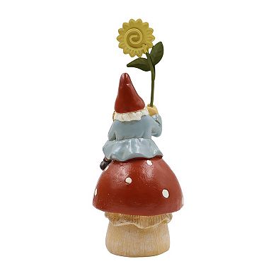 Celebrate Together™ Fall Gnome on Mushroom Polyresin Photo Clip Table Decor
