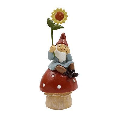 Celebrate Together™ Fall Gnome on Mushroom Polyresin Photo Clip Table Decor