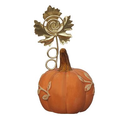 Celebrate Together™ Pumpkin Photo Clip Stoneware Decor
