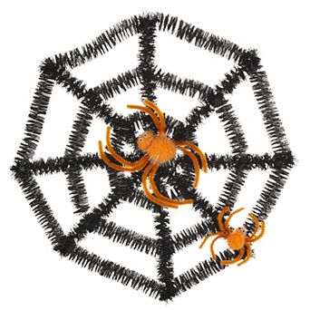 Celebrate Together™ Halloween Tinsel Spider Web Mini Wreath
