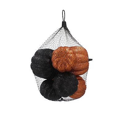 Celebrate Together™ Halloween Glitter Pumpkin Bowl Filler Set