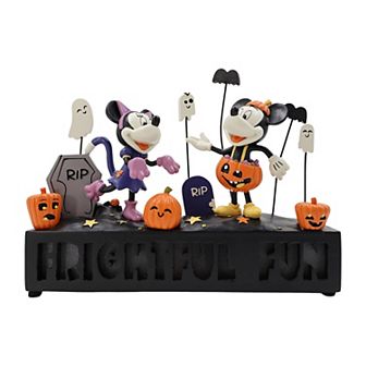 Celebrate Together™ Disney's Minnie & Mickey Mouse Frightful Fun Polyresin LED Table Decor