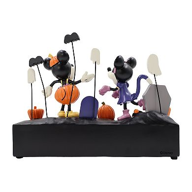 Celebrate Together™ Disney's Minnie Mouse & Mickey Mouse Frightful Fun Polyresin LED Table Decor