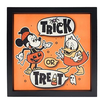 Celebrate Together™ Disney's Mickey Mouse & Donald Glow-in-the-Dark Trick or Treat Caption Box Table Decor