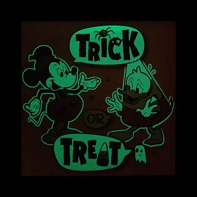 Celebrate Together™ Disney's Mickey Mouse & Donald Glow-in-the-Dark Trick or Treat Caption Box Table Decor
