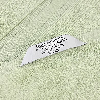 SUPERIOR Belmont Zero Twist Cotton Medium Weight Soft Absorbent 3 Piece Towel Set