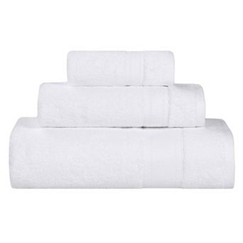 SUPERIOR Belmont Zero Twist Cotton Medium Weight Soft Absorbent 3 pc Towel Set