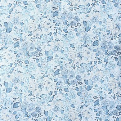 Laura Ashley Quartet Blue Comforter and Sham Set